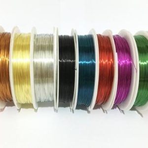 Shop Stringing Material for Jewelry Making! 0.3mm/0.5mm/1mm  Copper Beading Wire Beading DIY Jewellery Making Choose Colour and Size | Shop jewelry making and beading supplies, tools & findings for DIY jewelry making and crafts. #jewelrymaking #diyjewelry #jewelrycrafts #jewelrysupplies #beading #affiliate #ad