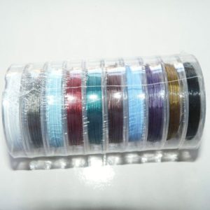 Shop Wire! 10 Yard Tiger Tail Wire Cord, 30 feet 0.38mm White/Black/Red/Blue/Green/Brown/Purple Beading Wire, Coated Steel Wire C855 | Shop jewelry making and beading supplies, tools & findings for DIY jewelry making and crafts. #jewelrymaking #diyjewelry #jewelrycrafts #jewelrysupplies #beading #affiliate #ad