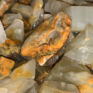 Shop Raw & Rough Onyx Stones! New Year’s Sale!! 3000 Carat Lots of Green Onyx Rough Plus a Very Nice Free Faceted Gemstone | Natural genuine stones & crystals in various shapes & sizes. Buy raw cut, tumbled, or polished gemstones for making jewelry or crystal healing energy vibration raising reiki stones. #crystals #gemstones #crystalhealing #crystalsandgemstones #energyhealing #affiliate #ad