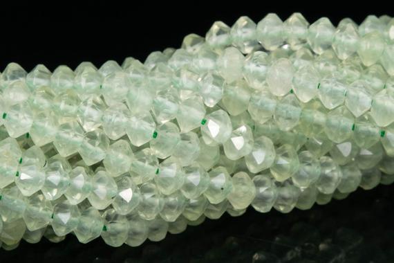 4x2.5mm Prehnite Beads Grade Aaa Genuine Natural Gemstone Full Strand Faceted Rondelle Loose Beads 15" Bulk Lot Options (111775-3406)
