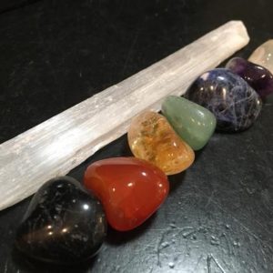 Shop Chakra Stone Sets! 7 chakra set with selenite wand – 7 piece chakra stone set – seven chakra stones – chakra crystal set – chakra tumbled stone set – healing | Shop jewelry making and beading supplies, tools & findings for DIY jewelry making and crafts. #jewelrymaking #diyjewelry #jewelrycrafts #jewelrysupplies #beading #affiliate #ad