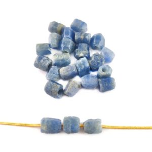 8-10mm Sapphire Gemstone Rough Beads, Drilled Sapphire Raw Stones, Rough Sapphire Gemstones, Loose Raw Natural Sapphire, 1 Piece | Natural genuine chip Sapphire beads for beading and jewelry making.  #jewelry #beads #beadedjewelry #diyjewelry #jewelrymaking #beadstore #beading #affiliate #ad