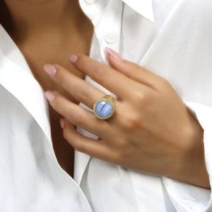 Shop Agate Rings! Gold Band Agate Ring · 14k Gold Filled Lace Agate Ring · Gift For Mom · Gifts For Girlfriend · Large Size Agate Ring · Double Band Ring | Natural genuine Agate rings, simple unique handcrafted gemstone rings. #rings #jewelry #shopping #gift #handmade #fashion #style #affiliate #ad