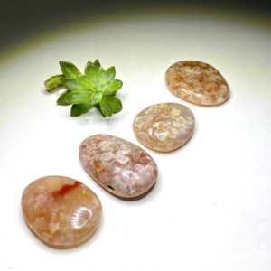 Shop Agate Shapes! Flower Agate Palm Stone | Natural genuine stones & crystals in various shapes & sizes. Buy raw cut, tumbled, or polished gemstones for making jewelry or crystal healing energy vibration raising reiki stones. #crystals #gemstones #crystalhealing #crystalsandgemstones #energyhealing #affiliate #ad
