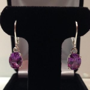 GORGEOUS 4.4cts Color Change Alexandrite Sterling Oval Cut Dangle Leverback Earrings Gemstone Jewelry Trending Stones June Birthstone | Natural genuine Gemstone earrings. Buy crystal jewelry, handmade handcrafted artisan jewelry for women.  Unique handmade gift ideas. #jewelry #beadedearrings #beadedjewelry #gift #shopping #handmadejewelry #fashion #style #product #earrings #affiliate #ad