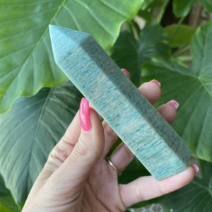 Shop Amazonite Points & Wands! amazonite tower, amazonite generator | Natural genuine stones & crystals in various shapes & sizes. Buy raw cut, tumbled, or polished gemstones for making jewelry or crystal healing energy vibration raising reiki stones. #crystals #gemstones #crystalhealing #crystalsandgemstones #energyhealing #affiliate #ad