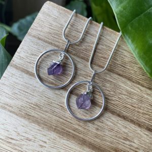 Shop Amethyst Necklaces! Amethyst necklace, crystal necklace, loop necklace, February birthstone | Natural genuine Amethyst necklaces. Buy crystal jewelry, handmade handcrafted artisan jewelry for women.  Unique handmade gift ideas. #jewelry #beadednecklaces #beadedjewelry #gift #shopping #handmadejewelry #fashion #style #product #necklaces #affiliate #ad