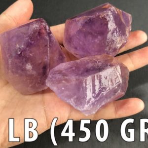 Shop Raw & Rough Amethyst Stones! Raw Amethyst Crystal Large 1 lb (450 gr) | Natural genuine stones & crystals in various shapes & sizes. Buy raw cut, tumbled, or polished gemstones for making jewelry or crystal healing energy vibration raising reiki stones. #crystals #gemstones #crystalhealing #crystalsandgemstones #energyhealing #affiliate #ad