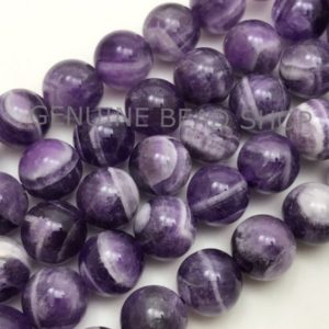 Shop Amethyst Round Beads! Amethyst,Dog Tooth Amethyst Smooth Round Beads, Loose Beads,Full Strand, Sizes: 6mm/8mm/10mm, 15 Inches | Natural genuine round Amethyst beads for beading and jewelry making.  #jewelry #beads #beadedjewelry #diyjewelry #jewelrymaking #beadstore #beading #affiliate #ad