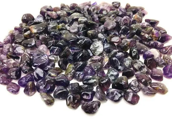 Amethyst Crystal (100g) Tumbled Amethyst, Amethyst Chips, Mini Crystal, Bulk Lot, Gemstone, Wholesale, Small Crystals , Dark Purple