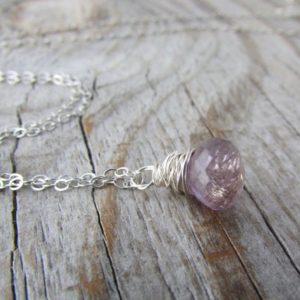 Shop Ametrine Jewelry! Ametrine Necklace, Silver Wire Wrapped, Faceted Drop Pendant | Natural genuine Ametrine jewelry. Buy crystal jewelry, handmade handcrafted artisan jewelry for women.  Unique handmade gift ideas. #jewelry #beadedjewelry #beadedjewelry #gift #shopping #handmadejewelry #fashion #style #product #jewelry #affiliate #ad