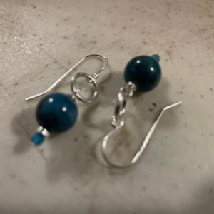 Shop Apatite Earrings! Blue Earrings – Apatite Gemstone Jewellery – Sterling Silver Jewelry – Dangle – Pierced | Natural genuine Apatite earrings. Buy crystal jewelry, handmade handcrafted artisan jewelry for women.  Unique handmade gift ideas. #jewelry #beadedearrings #beadedjewelry #gift #shopping #handmadejewelry #fashion #style #product #earrings #affiliate #ad
