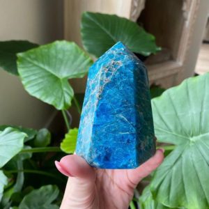 Shop Apatite Points & Wands! Apatite tower, apatite point | Natural genuine stones & crystals in various shapes & sizes. Buy raw cut, tumbled, or polished gemstones for making jewelry or crystal healing energy vibration raising reiki stones. #crystals #gemstones #crystalhealing #crystalsandgemstones #energyhealing #affiliate #ad