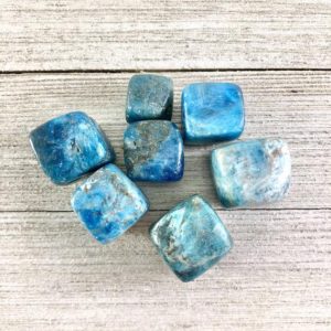 Shop Tumbled Apatite Crystals & Pocket Stones! Tumbled Apatite Polished Stone | Natural genuine stones & crystals in various shapes & sizes. Buy raw cut, tumbled, or polished gemstones for making jewelry or crystal healing energy vibration raising reiki stones. #crystals #gemstones #crystalhealing #crystalsandgemstones #energyhealing #affiliate #ad