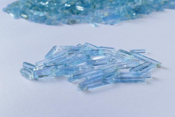 Raw Blue Aquamarine Crystal Two Pieces- 100% Natural