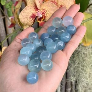 12-15 mm Mini Aquamarine Sphere, Aquamarine Ball, Natural Aquamarine, No Enhancement, Genuine Aquamarine | Natural genuine stones & crystals in various shapes & sizes. Buy raw cut, tumbled, or polished gemstones for making jewelry or crystal healing energy vibration raising reiki stones. #crystals #gemstones #crystalhealing #crystalsandgemstones #energyhealing #affiliate #ad