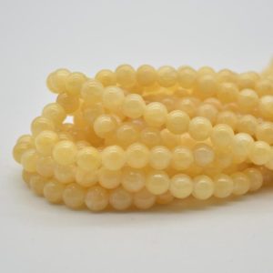 Shop Aragonite Beads! Large Hole (2mm) Beads – Natural Aragonite Semi-precious Gemstone Round Beads – 8mm – 15" strand | Natural genuine round Aragonite beads for beading and jewelry making.  #jewelry #beads #beadedjewelry #diyjewelry #jewelrymaking #beadstore #beading #affiliate #ad
