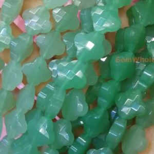 Shop Aventurine Bead Shapes! 15.5" Natural 13mm green aventurine Quatrefoil flower beads, high quality semi-precious stone flower, green color gemstone flower JGDOF | Natural genuine other-shape Aventurine beads for beading and jewelry making.  #jewelry #beads #beadedjewelry #diyjewelry #jewelrymaking #beadstore #beading #affiliate #ad
