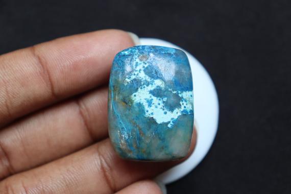 Small A+ Natural Shattuckite Azurite Palm Stone, Azurite Palm Stone Shattuckite Azurite Loose Stone For Jewelry, Healing Stones, Cute Stone