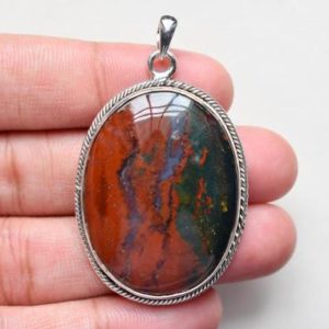 Shop Bloodstone Pendants! FREE CHAIN – Bloodstone pendant, silver pendant, gemstone pendant, jewelry pendants, sterling 925 silver #67 | Natural genuine Bloodstone pendants. Buy crystal jewelry, handmade handcrafted artisan jewelry for women.  Unique handmade gift ideas. #jewelry #beadedpendants #beadedjewelry #gift #shopping #handmadejewelry #fashion #style #product #pendants #affiliate #ad