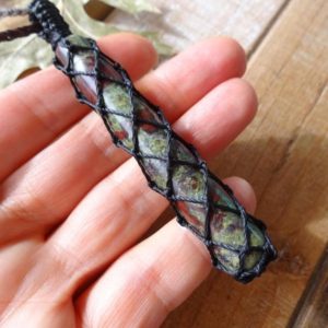 Shop Bloodstone Pendants! Dragon Blood Stone macrame pendant | Natural genuine Bloodstone pendants. Buy crystal jewelry, handmade handcrafted artisan jewelry for women.  Unique handmade gift ideas. #jewelry #beadedpendants #beadedjewelry #gift #shopping #handmadejewelry #fashion #style #product #pendants #affiliate #ad