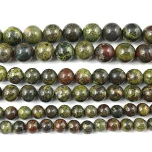 Shop Bloodstone Round Beads! Dragon Bloodstone Beads, Natural Gemstone Beads, Round Stone Beads 4mm 6mm 8mm 10mm 12mm 15'' | Natural genuine round Bloodstone beads for beading and jewelry making.  #jewelry #beads #beadedjewelry #diyjewelry #jewelrymaking #beadstore #beading #affiliate #ad