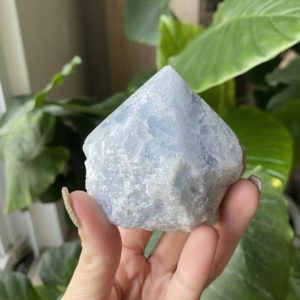 Shop Blue Calcite Points & Wands! Blue calcite point | Natural genuine stones & crystals in various shapes & sizes. Buy raw cut, tumbled, or polished gemstones for making jewelry or crystal healing energy vibration raising reiki stones. #crystals #gemstones #crystalhealing #crystalsandgemstones #energyhealing #affiliate #ad