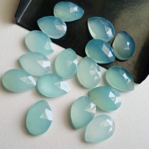 Shop Blue Chalcedony Faceted Beads! 10x14mm Blue Chalcedony Pear, Blue Chalcedony Faceted Pear, Loose Blue Chalcedony, 5 Pcs Chalcedony For Jewelry, Chalcedony Pear – PNT43 | Natural genuine faceted Blue Chalcedony beads for beading and jewelry making.  #jewelry #beads #beadedjewelry #diyjewelry #jewelrymaking #beadstore #beading #affiliate #ad