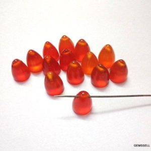 Shop Carnelian Cabochons! 1 piece 8x10mm Carnelian Bullet Shape Cabochon Gemstone, Carnelian Bullet Cabochon Top Drilled Gemstone, Carnelian Bullet Cabochon Gemstone | Natural genuine stones & crystals in various shapes & sizes. Buy raw cut, tumbled, or polished gemstones for making jewelry or crystal healing energy vibration raising reiki stones. #crystals #gemstones #crystalhealing #crystalsandgemstones #energyhealing #affiliate #ad