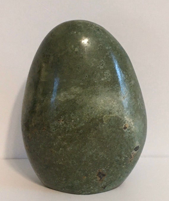 Chrysoprase Polished Standing Free Form, Healing Crystals And Stones, Chakra Stone, Spiritual Stone, Large Stone