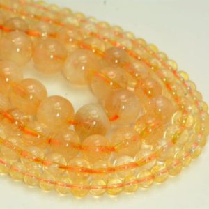 Shop Citrine Beads! Genuine Natural Citrine Gemstone Grade AA 4mm 6mm 8mm 10mm Round Loose Beads Full Strand (A240) | Natural genuine beads Citrine beads for beading and jewelry making.  #jewelry #beads #beadedjewelry #diyjewelry #jewelrymaking #beadstore #beading #affiliate #ad