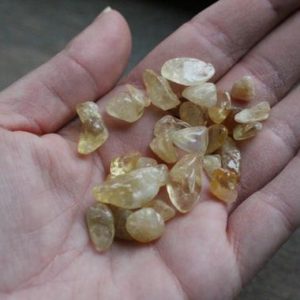Shop Tumbled Citrine Crystals & Pocket Stones! Citrine Chip Tumbled Stone Small Bag T184 | Natural genuine stones & crystals in various shapes & sizes. Buy raw cut, tumbled, or polished gemstones for making jewelry or crystal healing energy vibration raising reiki stones. #crystals #gemstones #crystalhealing #crystalsandgemstones #energyhealing #affiliate #ad