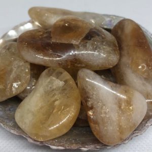 Shop Tumbled Citrine Crystals & Pocket Stones! Citrine tumbled Stone, Positive Energy, Prosperity Stone, Healing Crystal, Healing Stone, Spiritual Stone | Natural genuine stones & crystals in various shapes & sizes. Buy raw cut, tumbled, or polished gemstones for making jewelry or crystal healing energy vibration raising reiki stones. #crystals #gemstones #crystalhealing #crystalsandgemstones #energyhealing #affiliate #ad