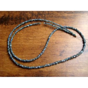 Shop Diamond Beads! 2mm Blue Rough Diamond, Blue Raw Uncut Diamond Beads, Blue Rondelle Diamonds, Blue Loose Diamonds For Jewelry (4IN To 16IN Options) | Natural genuine beads Diamond beads for beading and jewelry making.  #jewelry #beads #beadedjewelry #diyjewelry #jewelrymaking #beadstore #beading #affiliate #ad
