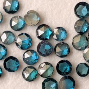 Shop Diamond Round Beads! Blue Rose Cut Diamond, BESTSELLER 1.8-2 mm, Round Flat Back Cabochon Faceted Blue Diamond For Ring, 2Pcs-PPD599 | Natural genuine round Diamond beads for beading and jewelry making.  #jewelry #beads #beadedjewelry #diyjewelry #jewelrymaking #beadstore #beading #affiliate #ad