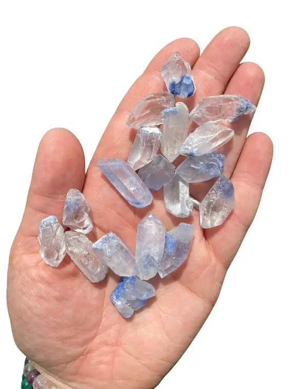 Raw Dumortierite Quartz Stone - Raw Dumortierite Quartz Crystal - Raw Dumortierite Stone - Blue Dumortierite Crystal - Raw Clear Quartz