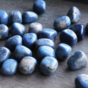 Dumortierite Tumbled Stone 0.75 inch + Crystal | Natural genuine stones & crystals in various shapes & sizes. Buy raw cut, tumbled, or polished gemstones for making jewelry or crystal healing energy vibration raising reiki stones. #crystals #gemstones #crystalhealing #crystalsandgemstones #energyhealing #affiliate #ad