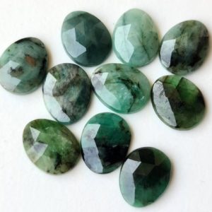 Shop Emerald Cabochons! 12-13mm Emerald Rose Cut Cabochons, Natural Emerald Free Form Shape Flat Back Cabochons For Jewelry, Loose Emerald Stone, 5 Pcs – PDG312 | Natural genuine stones & crystals in various shapes & sizes. Buy raw cut, tumbled, or polished gemstones for making jewelry or crystal healing energy vibration raising reiki stones. #crystals #gemstones #crystalhealing #crystalsandgemstones #energyhealing #affiliate #ad