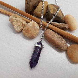 Shop Fluorite Pendants! Purple Fluorite Point Pendant – Crystal Point Fluorite Charm – Silver 925 Necklace – Healing Crystal Necklace – Purple Fluorite Jewelry | Natural genuine Fluorite pendants. Buy crystal jewelry, handmade handcrafted artisan jewelry for women.  Unique handmade gift ideas. #jewelry #beadedpendants #beadedjewelry #gift #shopping #handmadejewelry #fashion #style #product #pendants #affiliate #ad