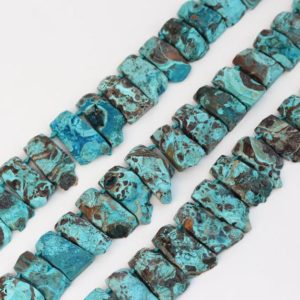 Shop Ocean Jasper Chip & Nugget Beads! Full strand Blue Ocean Jasper Top Drilled Graduated Slab Loose Beads DIY Jewelry,Raw Jasper Slice Charms Spacer for Necklace Supplies Bulk | Natural genuine chip Ocean Jasper beads for beading and jewelry making.  #jewelry #beads #beadedjewelry #diyjewelry #jewelrymaking #beadstore #beading #affiliate #ad