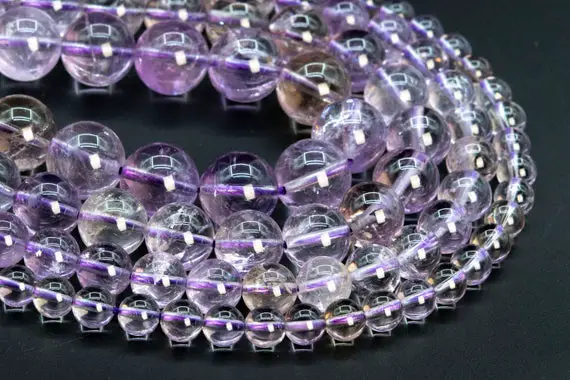 Genuine Natural Ametrine Loose Beads Round Shape 6mm 8mm 10mm 12mm