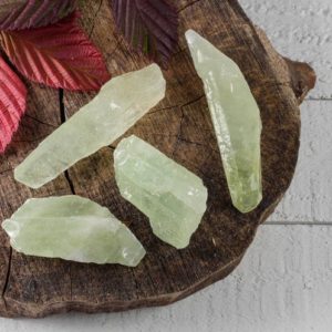Green CALCITE, Raw Crystals, Point or Chunk  - Metaphysical, Home Decor, Raw Crystals and Stones, E0517
