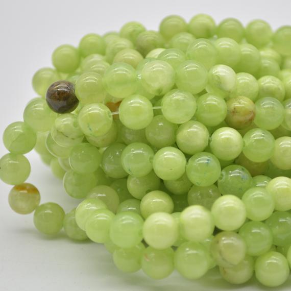 Green Calcite Round Beads - 4mm, 6mm, 8mm, 10mm Sizes - 14" Strand - Natural Gemstone Beads For Jewellery Making | Crystal Beads