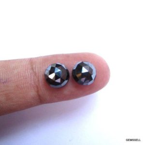 Shop Hematite Cabochons! 2 pieces Pair 8mm Hematite Rosecut Round Cabochon Faceted Gemstone, 100% Natural Hematite Round Rosecut Faceted gemstone | Natural genuine stones & crystals in various shapes & sizes. Buy raw cut, tumbled, or polished gemstones for making jewelry or crystal healing energy vibration raising reiki stones. #crystals #gemstones #crystalhealing #crystalsandgemstones #energyhealing #affiliate #ad