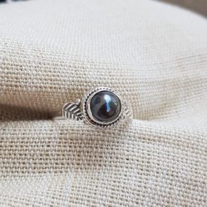 Shop Hematite Rings! Hematite 925 silver ring, Leaf design ring, iron ore Natural Gemstone, magnetic stone | Natural genuine Hematite rings, simple unique handcrafted gemstone rings. #rings #jewelry #shopping #gift #handmade #fashion #style #affiliate #ad