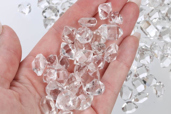 Raw "herkimer Diamond" Quartz, Bulk Raw Quartz Pieces, Pakistani Rough Crystal Points, Herkimer Crystals, Rough Quartz Crystals, Smlherk001