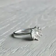 Unique Raw Uncut Gem Engagement Rings