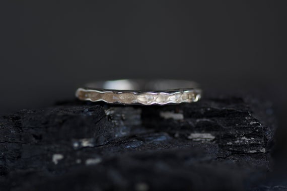 Herkimer Diamond Ring. Unique Alternative Rustic Organic Bezel Set Raw Rough Uncut Natural Herkimer Diamond Quartz Crystal Wedding Band Ring