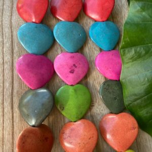 Shop Howlite Bead Shapes! colorful dyed howlite heart bead strand, colorful beads | Natural genuine other-shape Howlite beads for beading and jewelry making.  #jewelry #beads #beadedjewelry #diyjewelry #jewelrymaking #beadstore #beading #affiliate #ad