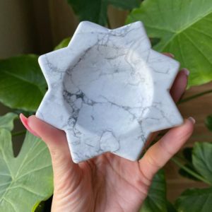 Shop Howlite Stones & Crystals! White howlite bowl, dish, ring holder, jewelry holder | Natural genuine stones & crystals in various shapes & sizes. Buy raw cut, tumbled, or polished gemstones for making jewelry or crystal healing energy vibration raising reiki stones. #crystals #gemstones #crystalhealing #crystalsandgemstones #energyhealing #affiliate #ad